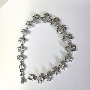 Silver Owl Bracelet White Gold Filled New